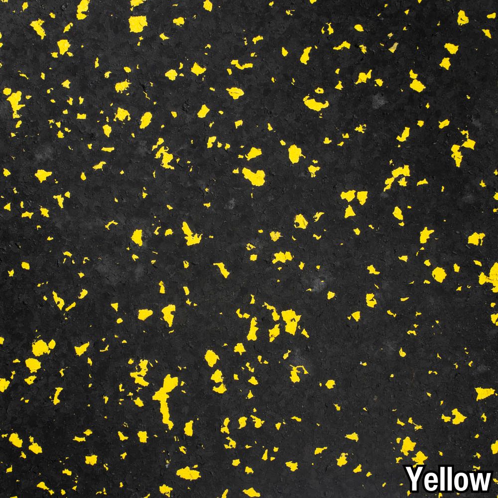 Closeup Rolled Rubber Pacific 1/2 Inch 10% Color Custom yellow