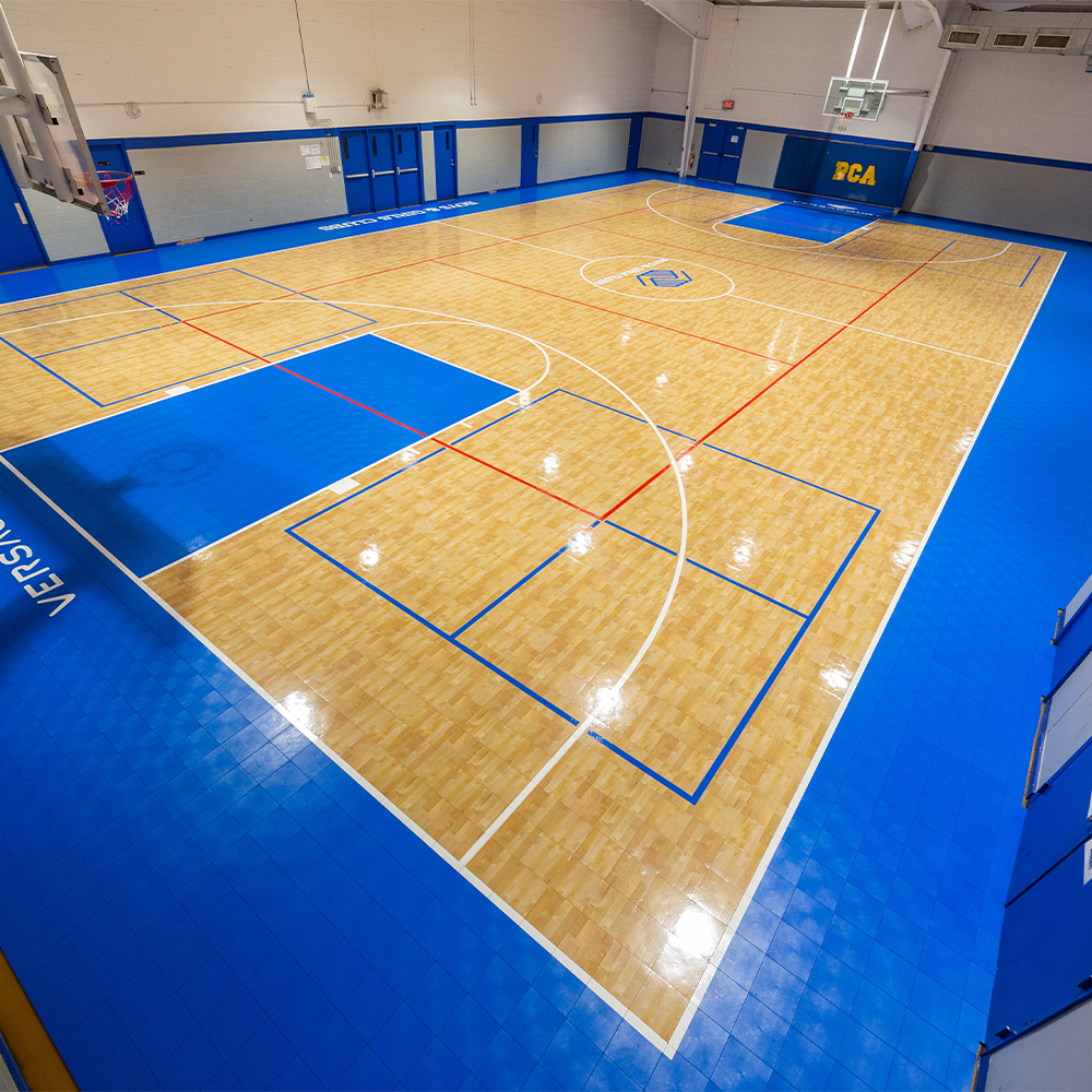 VersaCourt Pro Wood Grain Court Tile 1/2 Inch x 12x12 Inches multi-game courts