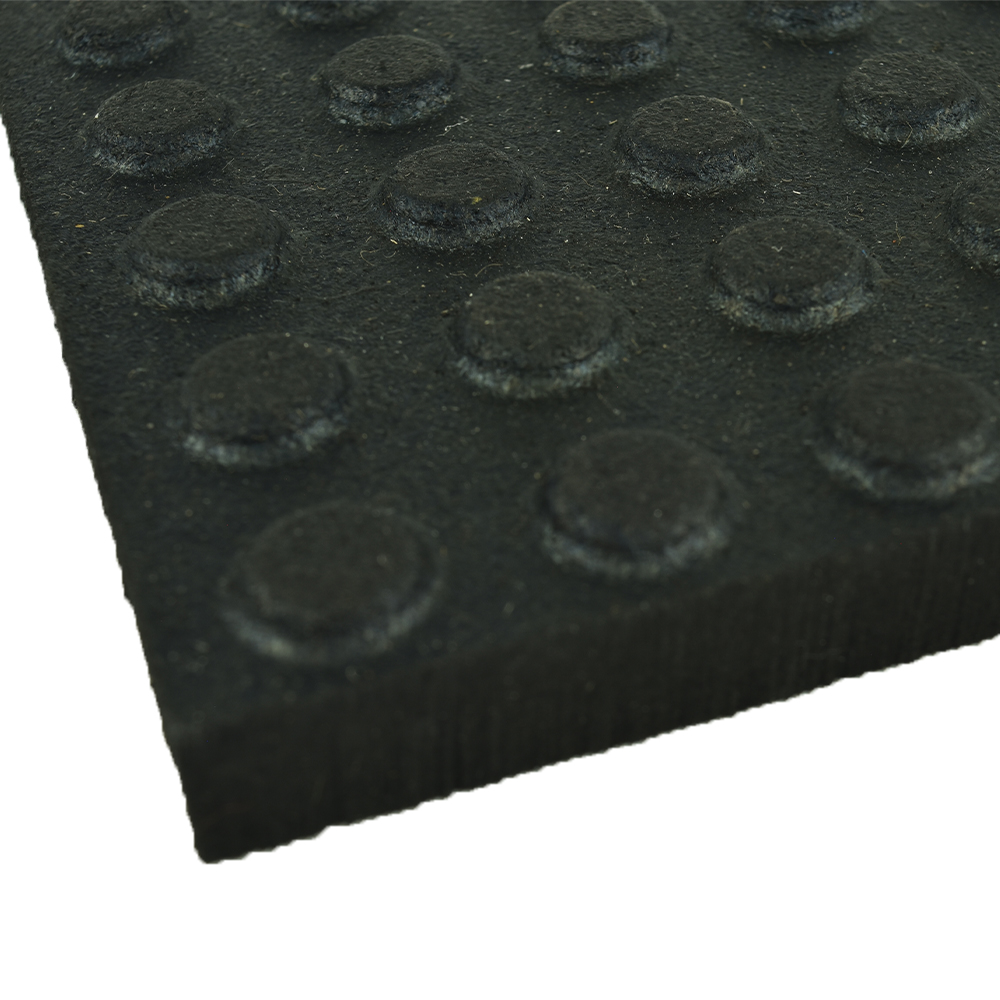 Washbay Ribbed Rubber Mats 1/2 Inch 12x16 Ft Kit top corner edge