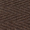 Chevron Rib Carpet Mat brown close up