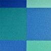AquaTile Aquatic Flooring 3/8 Inch x 2x2 Ft. blues and greens installed