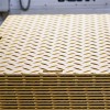 Blue Gator Lite Ground Protection Diamond Mat Tan 3/8 Inch x 4x8 Ft. stack