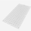 Blue Gator Ground Protection Diamond Mat 1/2 Inch x 3x8 Ft. white mat full view