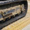 Blue Gator Ground Protection Diamond Mat 1/2 Inch x 3x8 Ft. tan with rubber tracks