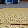 Texture of both diamond and V surfaces of Blue Gator Lite Ground Protection Diamond Mat Tan 3/8 Inch x 4x8 Ft.