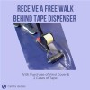 free walk behind tape dispenser free with purchase of vinyl gym floor covers and a case of tape