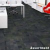 Design Medley II Commercial Carpet Tile 24x24 Inch Carton of 18 Assorment Install Quarter Turn