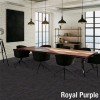 Echo Commercial Carpet Tiles in royal purple color installed in office