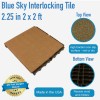 Blue Sky Playground Interlocking Tile 3.25 in Colors infographic.