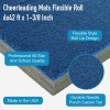 Cheer Mats 6x42 ft x 1-3/8 Inch Poly Flexible Roll info graphic.