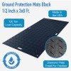 Ground Protection Mats 3x8 Ft Black infographic.