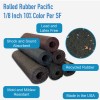 Rolled Rubber Pacific 1/8 Inch 10% Color CrossTrain Per SF Thickness infographic.