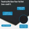 Theatrical no glare floor full bolt infographic.