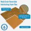 Wood Grain Reversible Interlocking Foam Tiles Trade Show 10x20 Ft. Kit info graphic