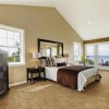 Bedroom install with Creme Cork Laminate Flooring