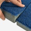 Home Cheer Flexi-Roll Carpet Practice Mat 1-1/4 Inch x 5x10 Ft. navy blue edge view