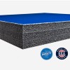 Home Martial Arts Flexi-Connect Mat Tatami Surface 1 1/4 Inch x 10x10 Ft. side view with graphics