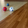 Athletic Vinyl Padded Roll 7 mm x 6x30 Ft. chestnut wheat court install