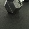 dBTile Gym Floor Tile Black with dumbbell close up