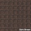 Waterhog Modular Tile Square Corner Border 18 inch dark brown