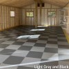 SupraTile 4.5 mm Diamond Pattern Black / Grays garage install