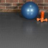 Exercise equipment on midnight black G-Floor Coin Tread Garage Floor Roll 75 mil x 7.6x17 Ft.