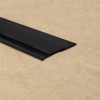 G-Floor Garage Floor Edge Trim 3.25 Inch Wide x 25 Ft. end view in midnight black