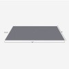 Diagram of slate gray G-Floor Lite Diamond Tread Garage Floor Mat Roll 45 mil x 7.6x14 Ft.