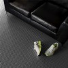 G-Floor Lite Diamond Tread Vinyl Garage Floor Roll 45 mil x 7.6x14 Ft. in mancave in slate gray