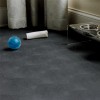 G-Floor Protective Kennel Floor Mat Levant Texture 55 mil x 5x10 Ft. with bowl, ball and bone in slate gray