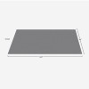 G-Floor Protective Kennel Floor Mat Levant Texture 55 mil x 5x10 Ft. diagram in slate gray