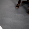 G-Floor Protective Kennel Floor Mat Levant Texture 55 mil x 5x10 Ft. paws on slate gray mat