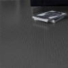 G-Floor Ribbed Tread Garage Floor Roll 55 mil x 7.6x17 Ft. in slate gray with sofa and magazines