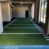 V-Max Grass Turf with Yardlines Hash Marks in gym