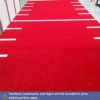 V-Max Artificial Grass Turf in color red with hashmarks in commercial gym