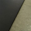 close up of edge of smooth top straight edge horse stall mat over concrete