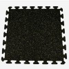 Rubber Tile Interlocking Sport 10% Tan 3/8 Inch x 2x2 Ft. full tile