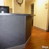 LonBead Vinyl onyx front desk install