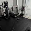 StayLock Bump Top Floor tiles over carpet in home gym