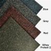 Shock Absorbing Mat - UltraTile Rubber Weight Floor Tile corners with color labels