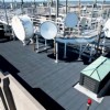 Sterling Walkway Pad Roof Top Black 2 Inch x 2x2 Ft. installed under satellite equipment