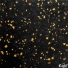 Gold Rolled Rubber Pacific 1/4 Inch 10% Color Custom closeup