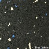 Rolled Rubber Pacific 1/2 Inch 10% Color CrossTrain Per SF Blue White Closeup