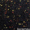 Brick Red Yellow Rolled Rubber Pacific 1/4 Inch 10% Color CrossTrain Custom closeup