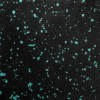 Closeup Rolled Rubber Pacific 1/2 Inch 10% Color Custom teal