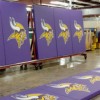 Outdoor Field Wall Padding with Grommets and Graphics 2 ft x 4 ft Vikings.
