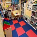 interlocking foam tiles for flooring in kids playroom