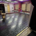 subfloor tiles in dance studio