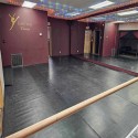 plyometric rubber flooring in dance studio