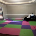 foam tiles in playroom